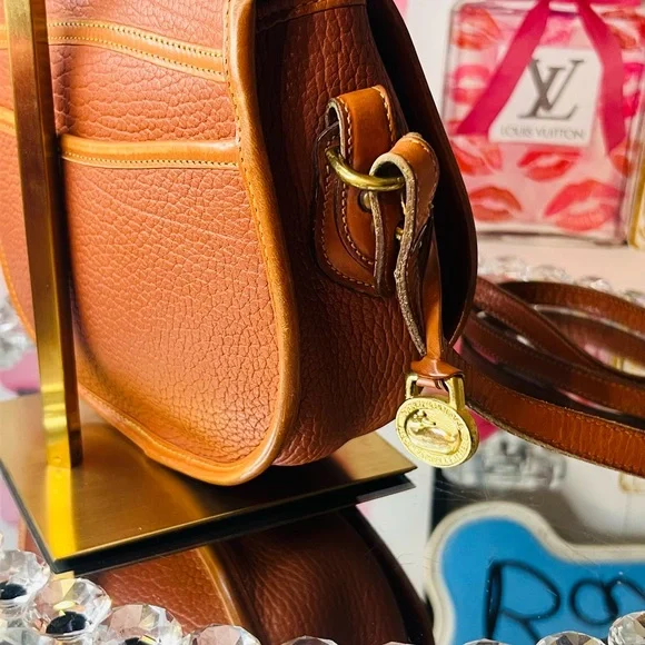 Dooney & Bourke vintage Saddle Brown leather Crossbody Bag - Picture 11 of 17